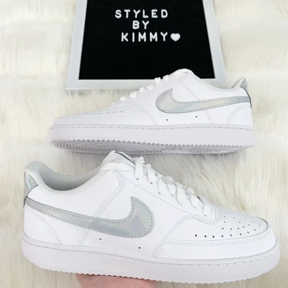NIKE Court Sneakers White Shoes New Shoe - Picture 2 of 7